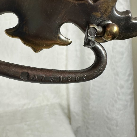 Vintage Brass Dresser Drawer Pulls Handles set of 9 (A7316DC) - Picture 5 of 7